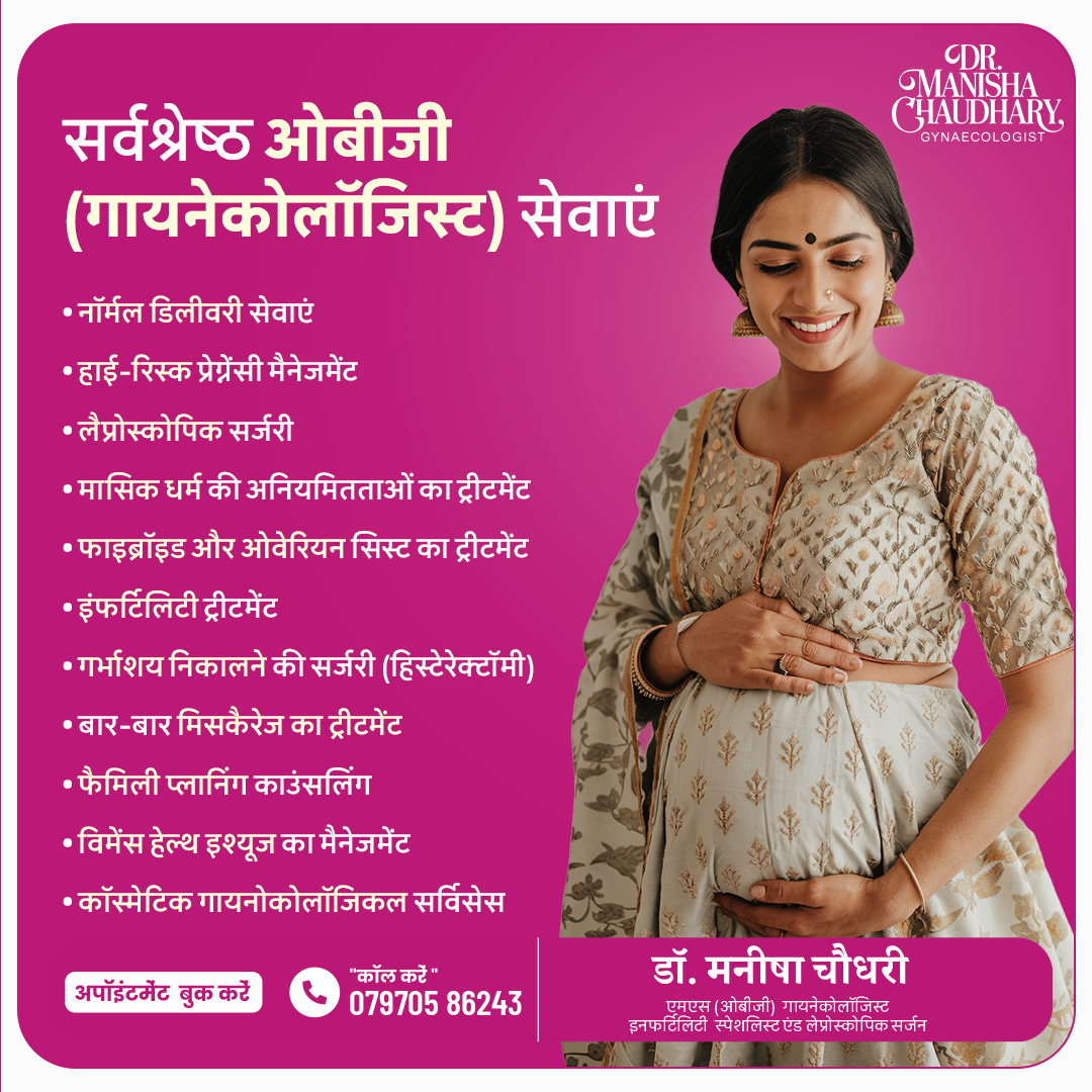 Dr. Manisha Chaudhary - Best Gynecologist, Obstetrician & Laparoscopic Surgeon in Meerut, Uttar Pradesh